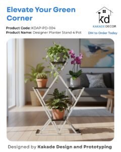 Designer Planter Stand 4 Pot