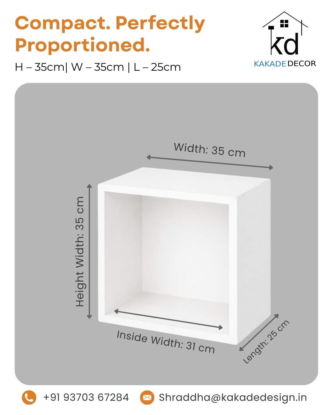 Wall Mount Metal Cube - Image 2