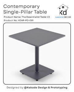 The Essentialist Table V2 - Single Pillar Table