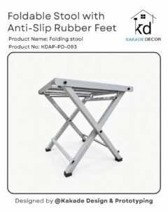 Foldable Stool with Anti-Slip Rubber Feet