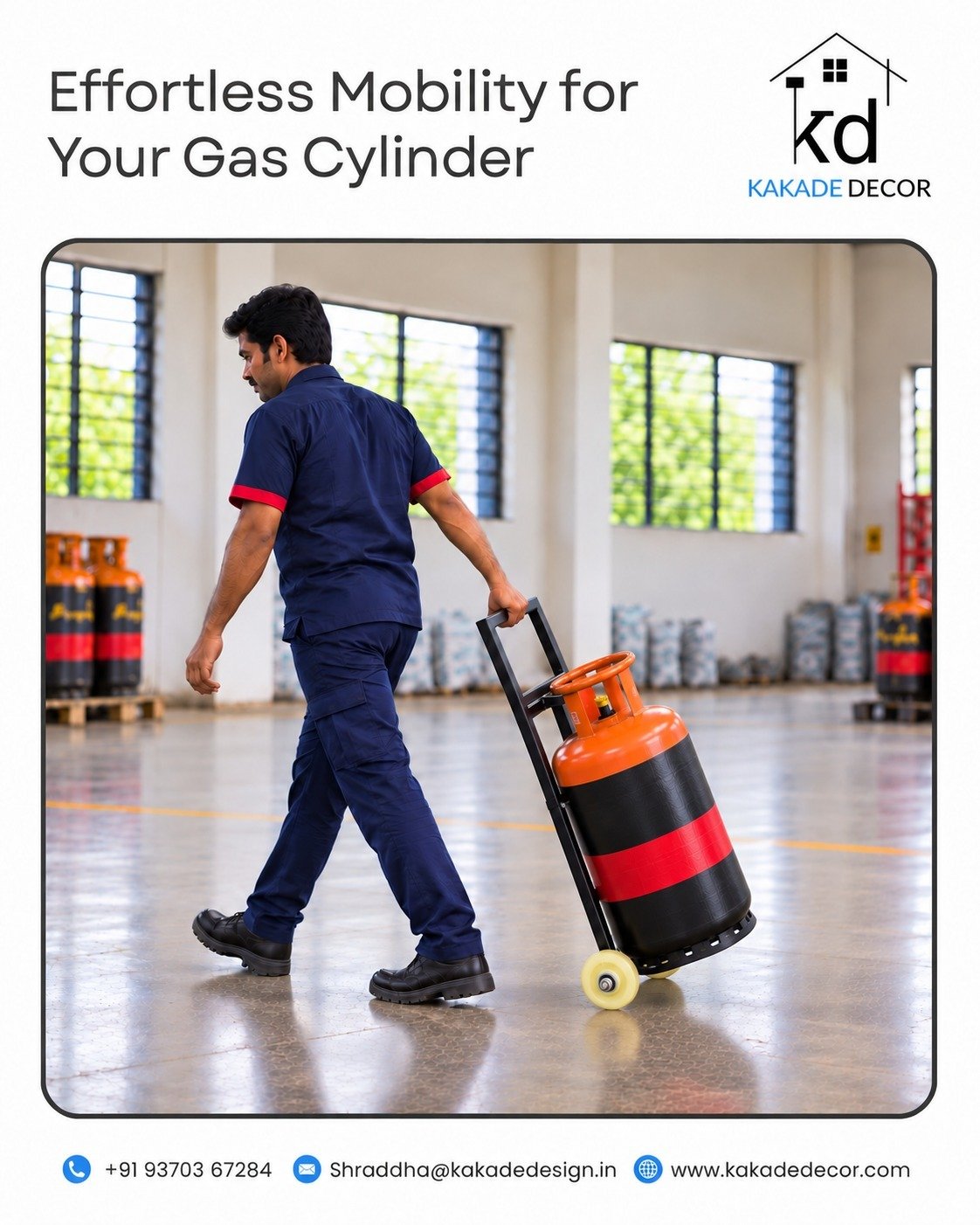 KD Gas Cylinder Trolley - Image 2