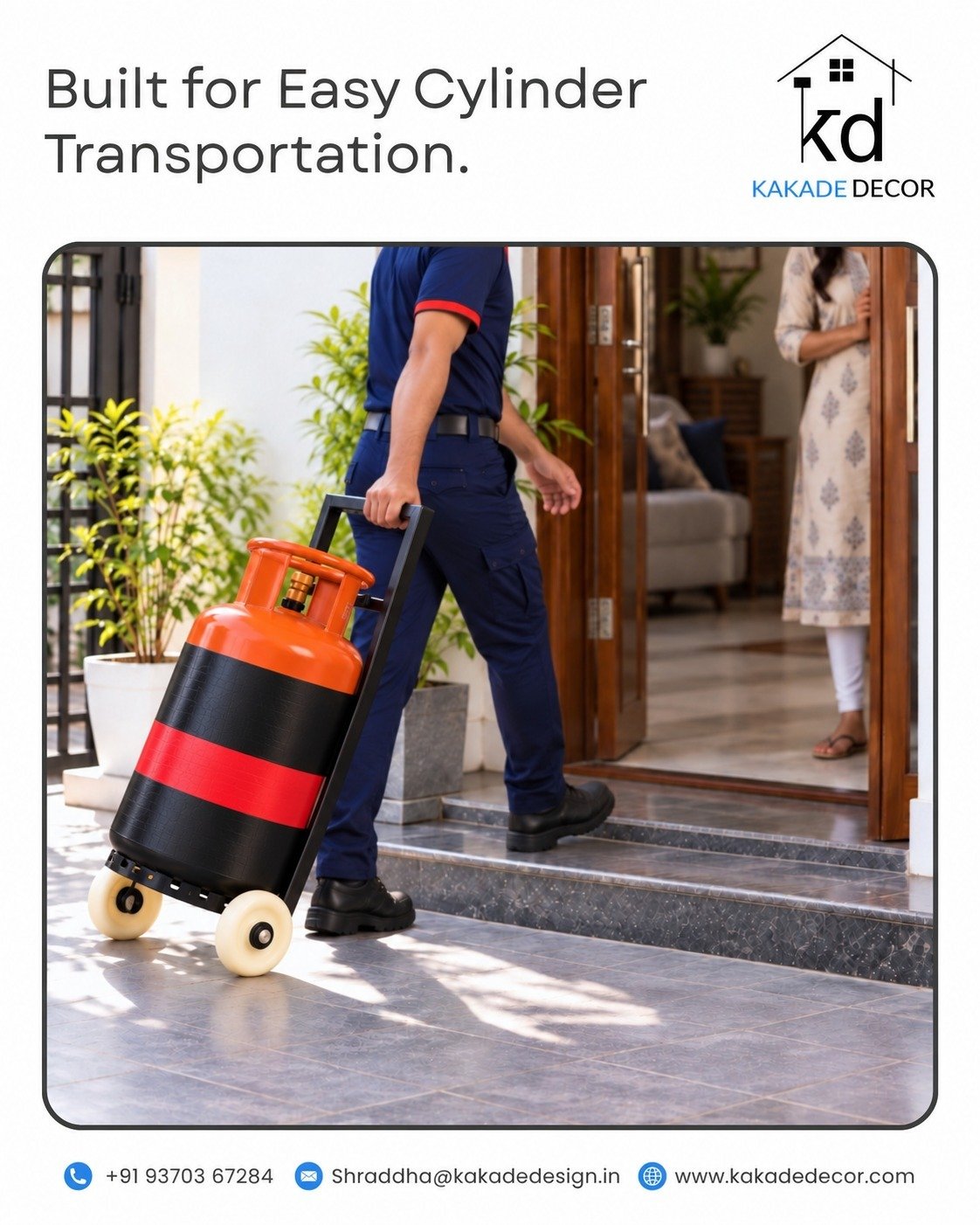 KD Gas Cylinder Trolley - Image 4